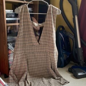 American Eagle Plaid Sleeveless Dress